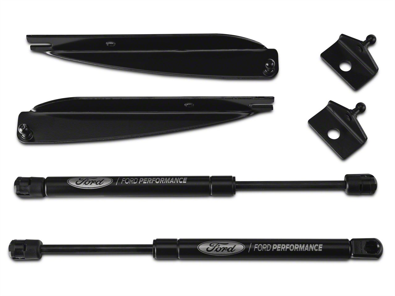 Ford Performance Mustang Hood Strut Kit With Ford Performance Logo M