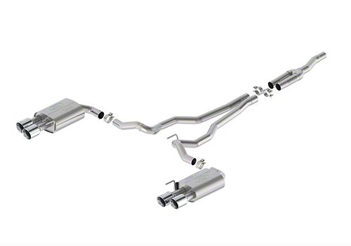 Ford Performance Mustang Sport Non-Active Cat-Back Exhaust with Chrome ...