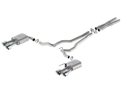 Ford Performance Sport Non-Active Cat-Back Exhaust with Chrome Tips and Dark Horse Quad Tip Rear Valance (2024 Mustang GT w/o Active Exhaust)