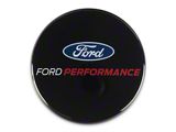 Ford Performance Center Cap for Factory Ford Wheels; Black (15-25 Mustang)