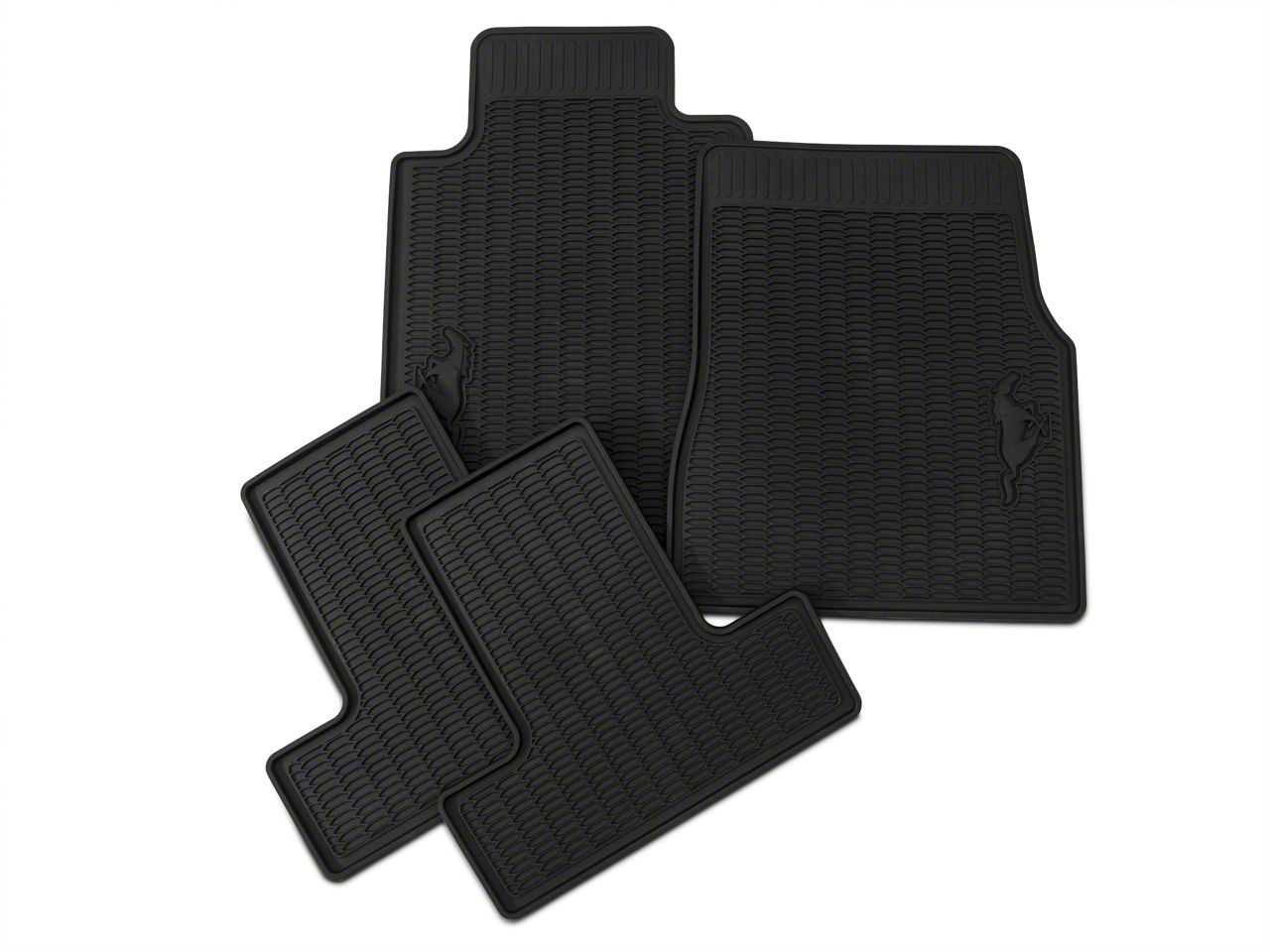  Car Floor Mats for Ford Mustang Coupe 1967-1973 Full Coverage  All Weather Protection Leather Auto Floor Liner Carpet Set Accessories  Black Yellow : Automotive