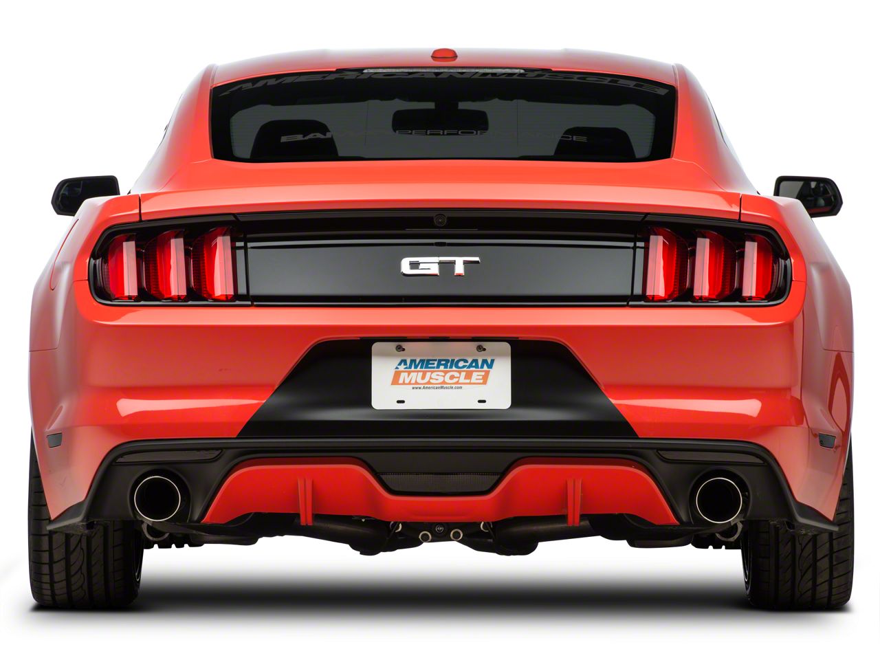 Ford Mustang 2015 Factory Replacement Tail Lights; Black Housing; Red ...