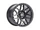 Forgestar F14 Beadlock Gloss Anthracite Wheel; Rear Only; 17x10; 50mm Offset (05-09 Mustang)