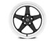 Forgestar D5 Drag Gloss Black Machined Wheel; Rear Only; 17x10 (06-10 RWD Charger)