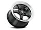 Forgestar D5 Drag Gloss Black Machined Wheel; Rear Only; 17x10 (06-10 RWD Charger)