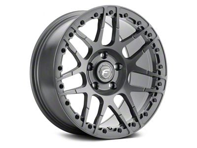 Forgestar F14 Beadlock Gloss Anthracite Wheel; Rear Only; 15x10 (11-23 RWD Charger, Excluding Widebody)