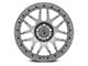 Forgestar F14 Beadlock Gloss Anthracite Wheel; Rear Only; 17x10 (20-23 Charger Widebody)