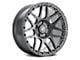 Forgestar F14 Beadlock Gloss Anthracite Wheel; Rear Only; 17x10 (11-23 RWD Charger, Excluding Widebody)
