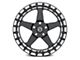 Forgestar D5 Beadlock Gloss Black Machined Wheel; Rear Only; 17x11 (06-13 Corvette C6 Z06)
