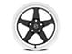 Forgestar D5 Drag Gloss Black Machined Wheel; Front Only; 17x5 (05-13 Corvette C6)
