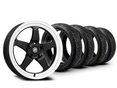 18x5 Forgestar D5 Drag Wheel & Mickey Thompson Drag Radial Sportsman S/R Tire Package (15-23 Mustang GT, EcoBoost, V6)