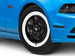 Forgestar D5 Drag Black Machined Wheel; Front Only; 18x5; -23mm Offset (10-14 Mustang)