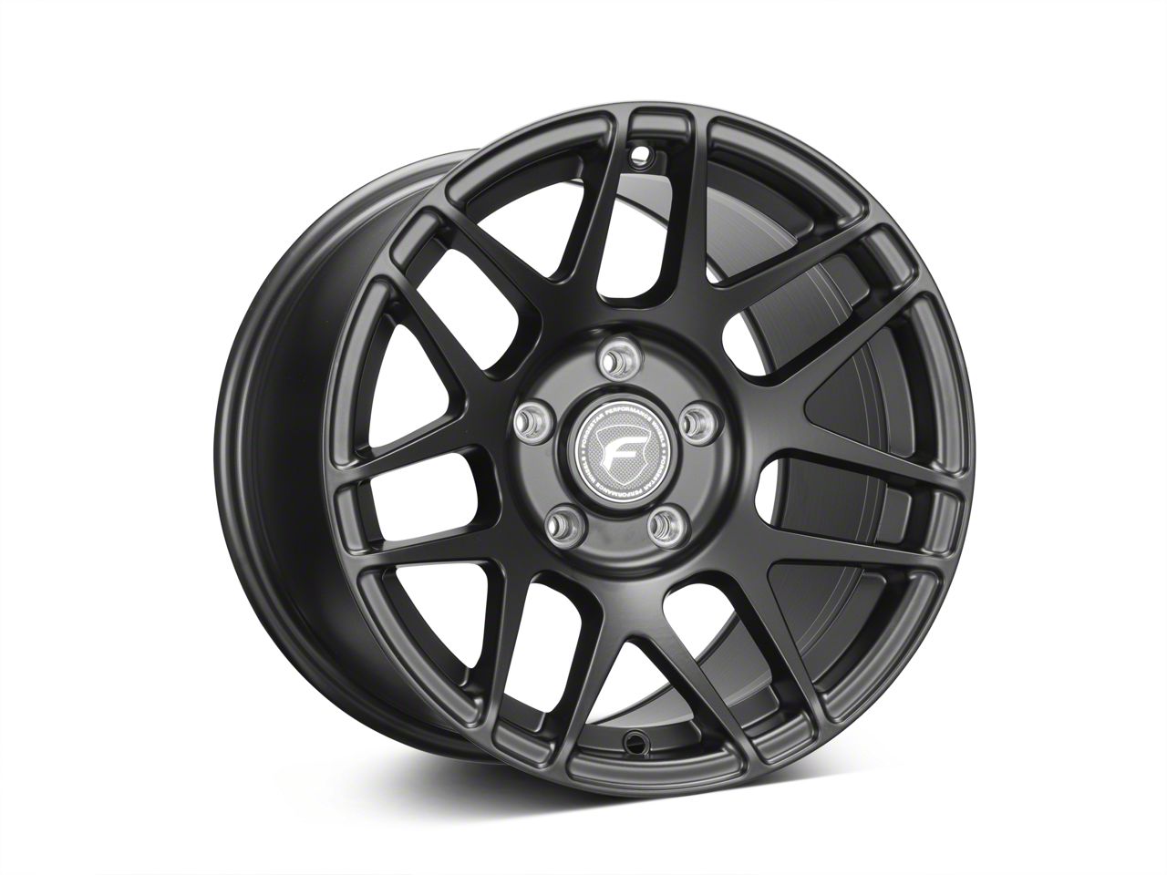 Forgestar Mustang F14 Drag Edition Matte Black Wheel; Front Only; 17x4.5  F1727B567N26 (10-14 Mustang