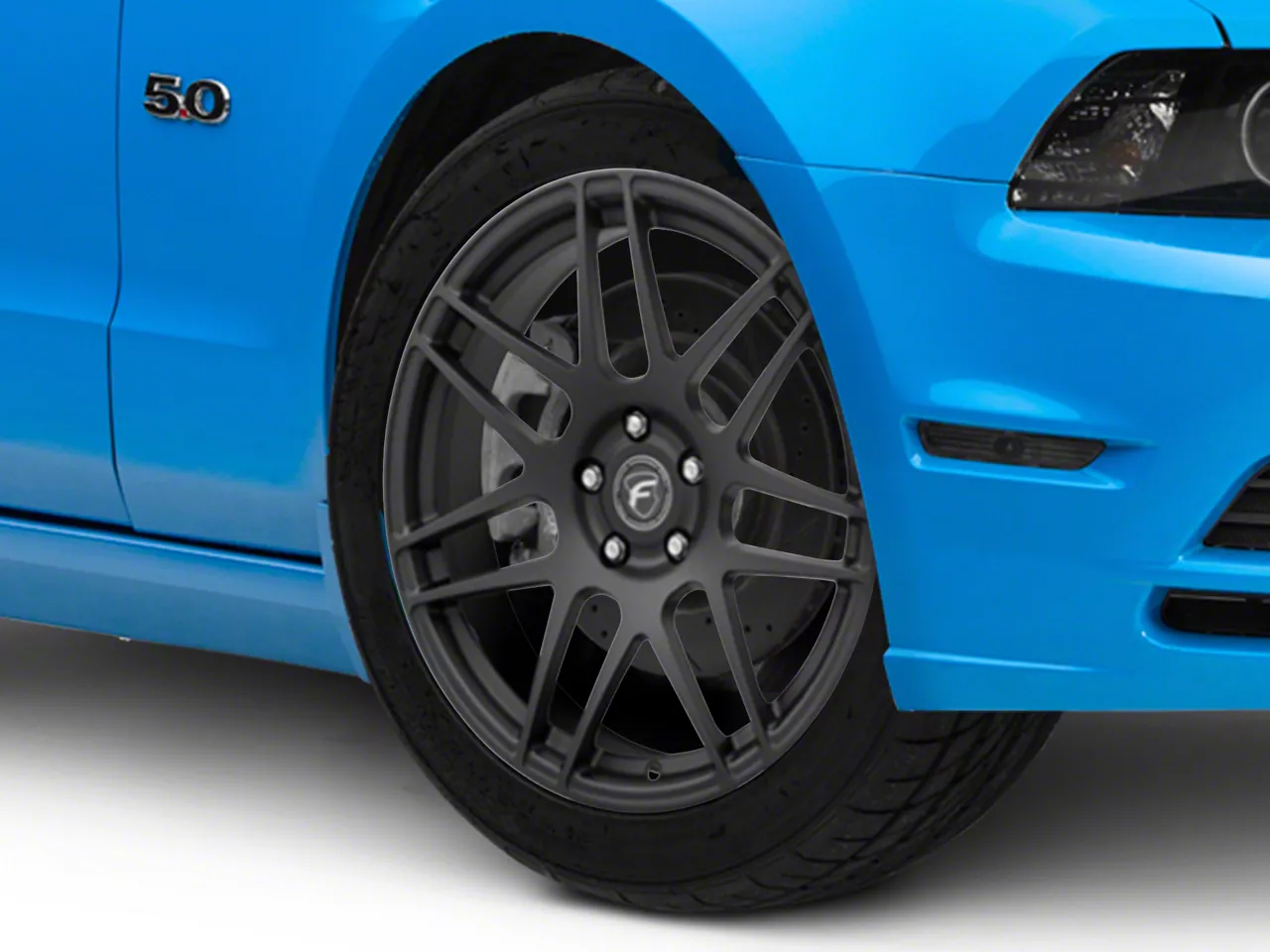 Forgestar Mustang F14 Monoblock Matte Black Wheel; 19x9; 35mm Offset ...