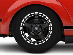 Forgestar D5 Beadlock Drag Black Machined Wheel; Rear Only; 17x10; 50mm Offset (05-09 Mustang)