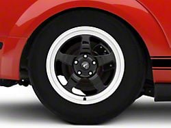 Forgestar D5 Drag Black Machined Wheel; Rear Only; 17x10; 50mm Offset (05-09 Mustang)