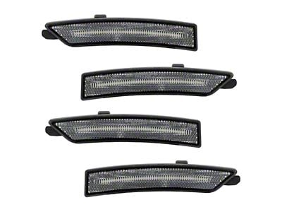 Form Lighting LED Side Marker Lights; Clear (24-25 Mustang)