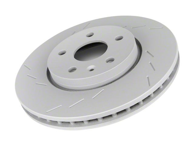 Frozen Rotors Slotted Rotor; Front Driver Side (06-11 RWD V6 Charger w/ Single Piston Front Calipers)