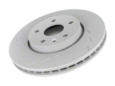 Frozen Rotors Slotted Rotor; Rear Driver Side (06-20 RWD V6 Charger w/ Single Piston Front Calipers)