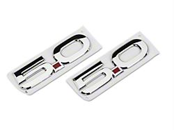 Ford Performance Coyote Style 5.0 Fender Emblems; Chrome (15-24 Mustang GT, Dark Horse)