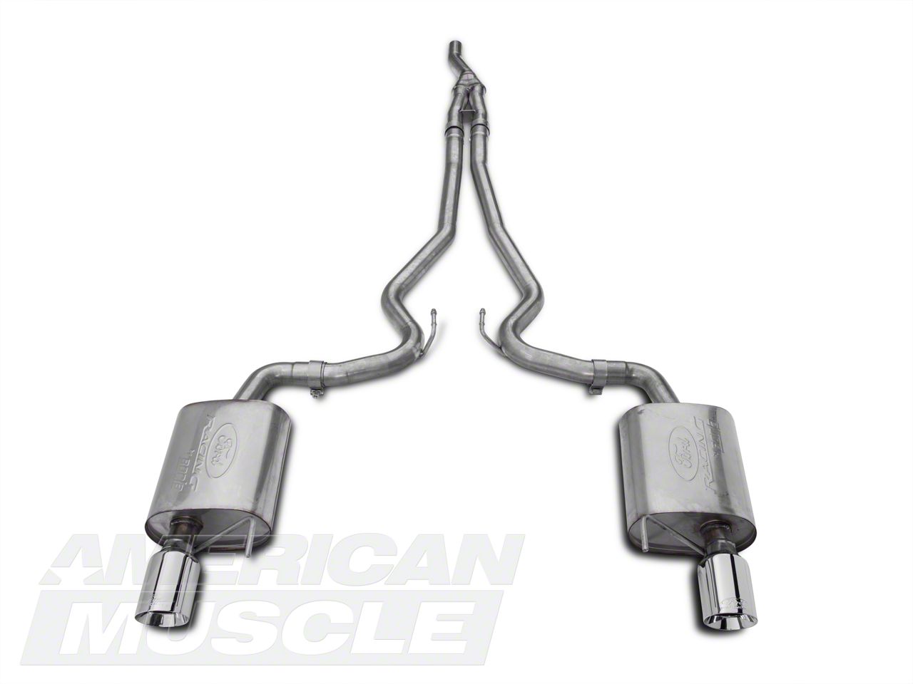 Ford Performance Mustang Sport Cat Back Exhaust With Chrome Tips M 5200 M4sc 15 23 Mustang 9038