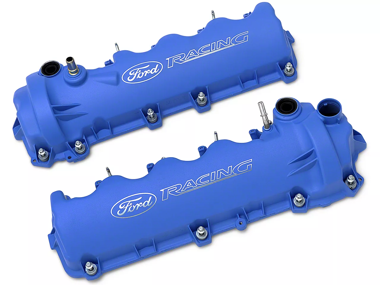 Ford Performance Mustang Laser Etched Valve Covers; Blue M-6582