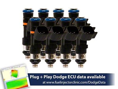 Fuel Injector Clinic High-Z Impedance Fuel Injectors; 525cc (06-23 V8 HEMI Charger)