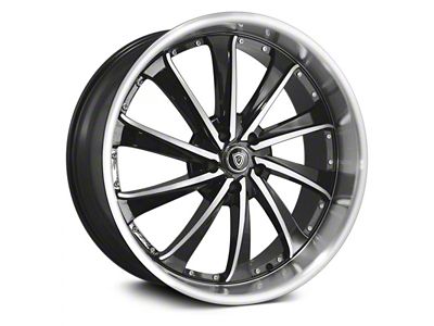 G-Line Alloys G0016 Gloss Black Machined Wheel; 22x9.5 (06-10 RWD Charger)