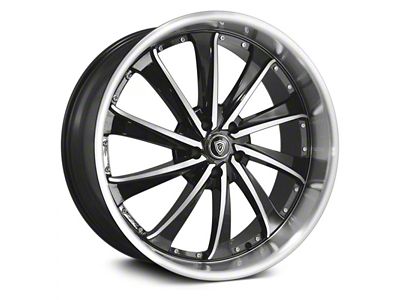 G-Line Alloys G0016 Gloss Black Machined Wheel; 22x9.5; 20mm Offset (06-10 RWD Charger)