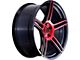 G-Line Alloys G5086 Gloss Black with Red Face Wheel; 20x9.5 (06-10 RWD Charger)