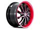 G-Line Alloys G0016 Gloss Black with Red Face Wheel; 20x8.5 (10-15 Camaro)
