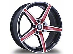 G-Line Alloys G5067 Gloss Black with Red Line Wheel; 18x8; 35mm Offset (10-14 Mustang GT w/o Performance Pack, V6)