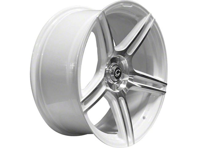 G-Line Alloys G5086 Gloss White Machined Wheel; 20x9.5 (11-23 RWD Charger, Excluding SRT Hellcat)