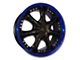 G-Line Alloys G552 Gloss Black with Blue Lip Wheel; 18x7.5 (21-24 Mustang Mach-E, Excluding GT)