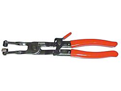 Gedore Tools Hose Clip Plier with Ratchet Locking Mechanism; Straight