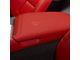 GM Center Console Armrest Lid with Stingray Logo; Red (16-19 Corvette C7)