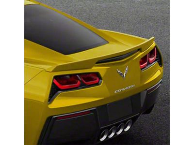 GM Z51 Style Rear Blade Spoiler; Velocity Yellow (14-19 Corvette C7)