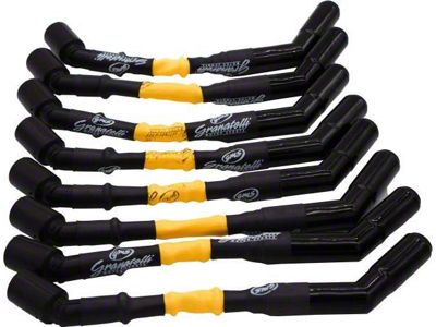 Granatelli Motor Sports High Performance Spark Plug Wires with Ceramic Boots; 10-Inch; High Temp Yellow (98-24 V8 Camaro)