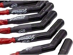 Granatelli Motor Sports High Performance Spark Plug Wires with Ceramic Boots; 8-Inch; High Temp Red (98-24 V8 Camaro)