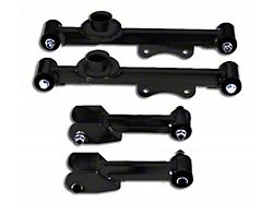 Granatelli Motor Sports Rear Upper and Lower Control Arms; Black (79-04 Mustang, Excluding 99-04 Cobra)