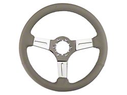 Gray Leather Steering Wheel (79-04 Mustang)