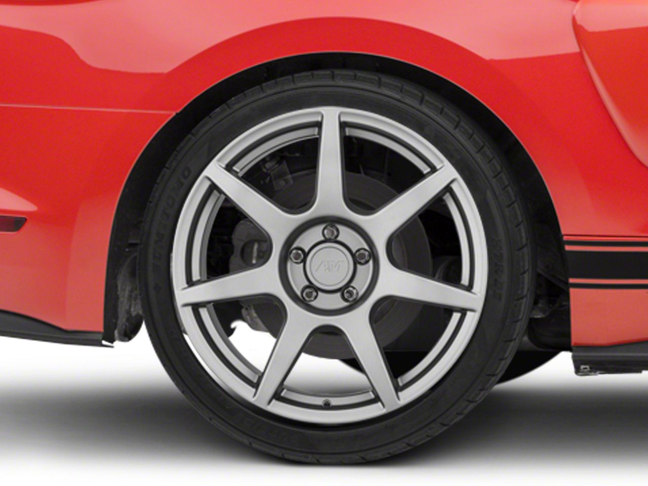 Mustang GT350R Style Charcoal Wheel; Rear Only; 19x10; 45mm Offset (15 ...