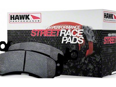 Hawk Performance Street/Race Brake Pad; 1-Piece; Rear Pair (06-08 Corvette C6 Z06)
