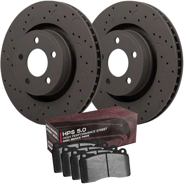 Hawk Performance Corvette Talon Cross Drilled And Slotted Brake Rotor