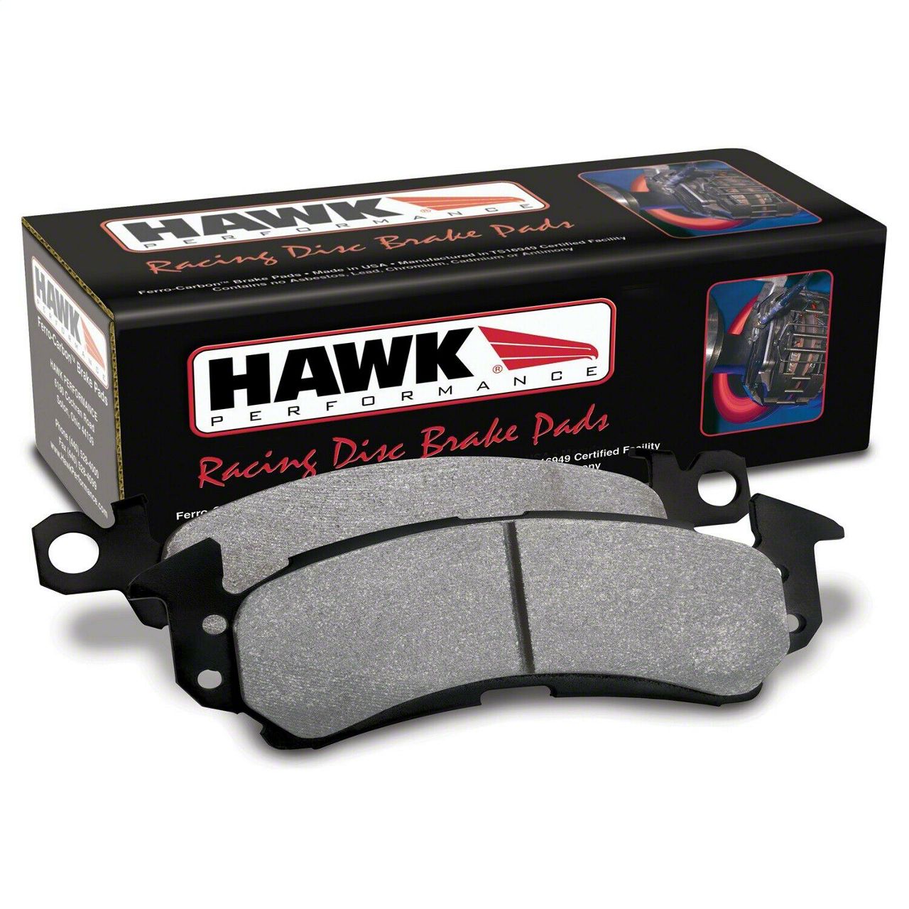 Hawk Performance Mustang HP Plus Brake Pads Front Pair HB N Mustang GT Free