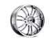 HELO HE845 Chrome Wheel; 17x7.5 (06-10 Charger, Excluding SRT8)