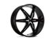 HELO HE866 Gloss Black with Removable Chrome Accents Wheel; 22x9.5 (06-10 Charger)