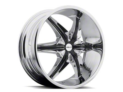 HELO HE866 Chrome with Gloss Black Accents Wheel; 22x9.5 (10-15 Camaro, Excluding ZL1)