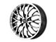 HELO HE890 Gloss Black Machined Wheel; Rear Only; 20x10 (10-14 Mustang)