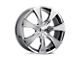 HELO HE874 PVD Chrome Wheel; 18x7.5 (93-02 Camaro)